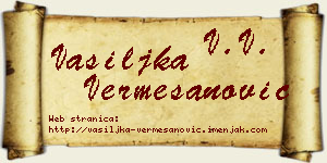 Vasiljka Vermešanović vizit kartica